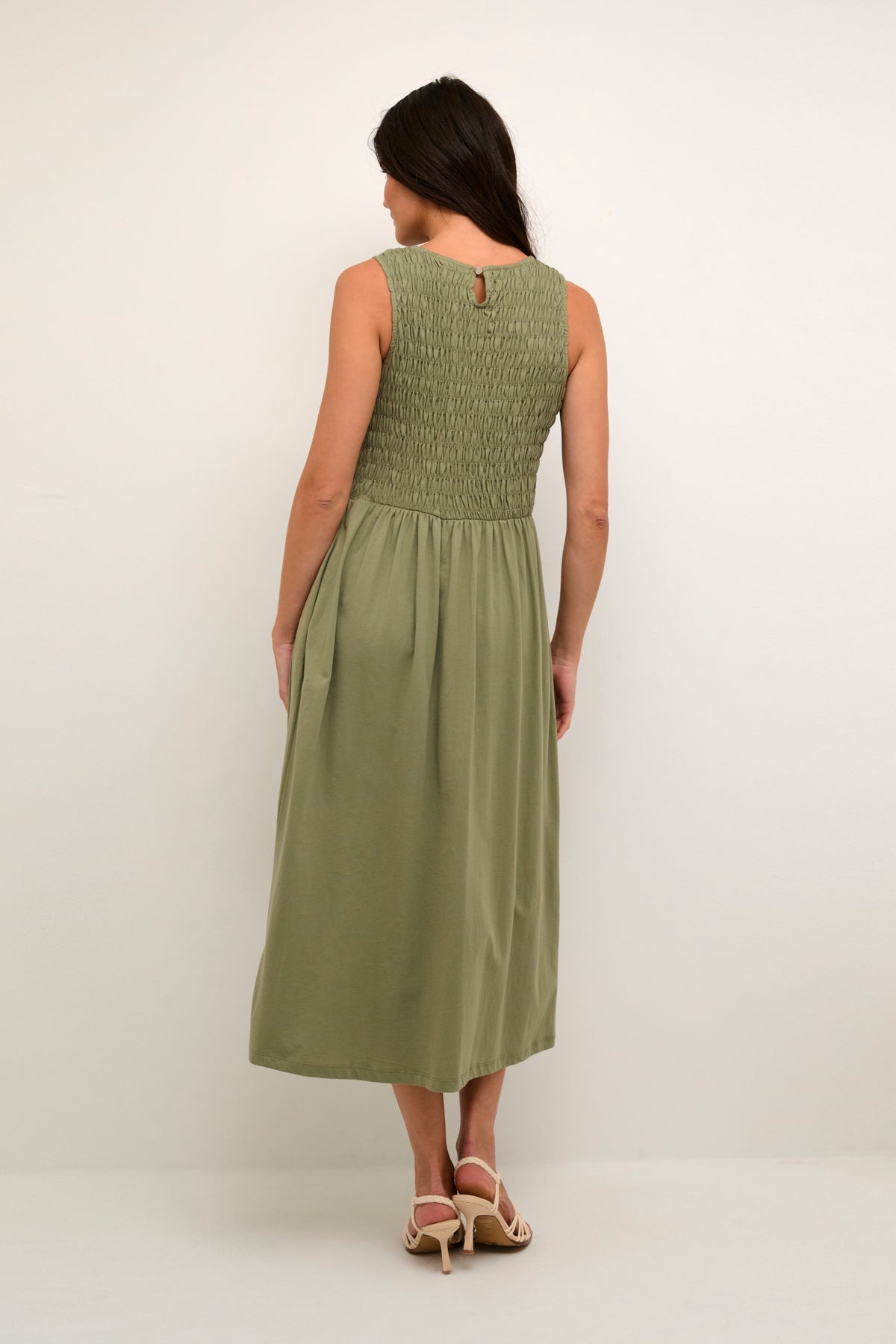 Cream- Lula Jersey dress